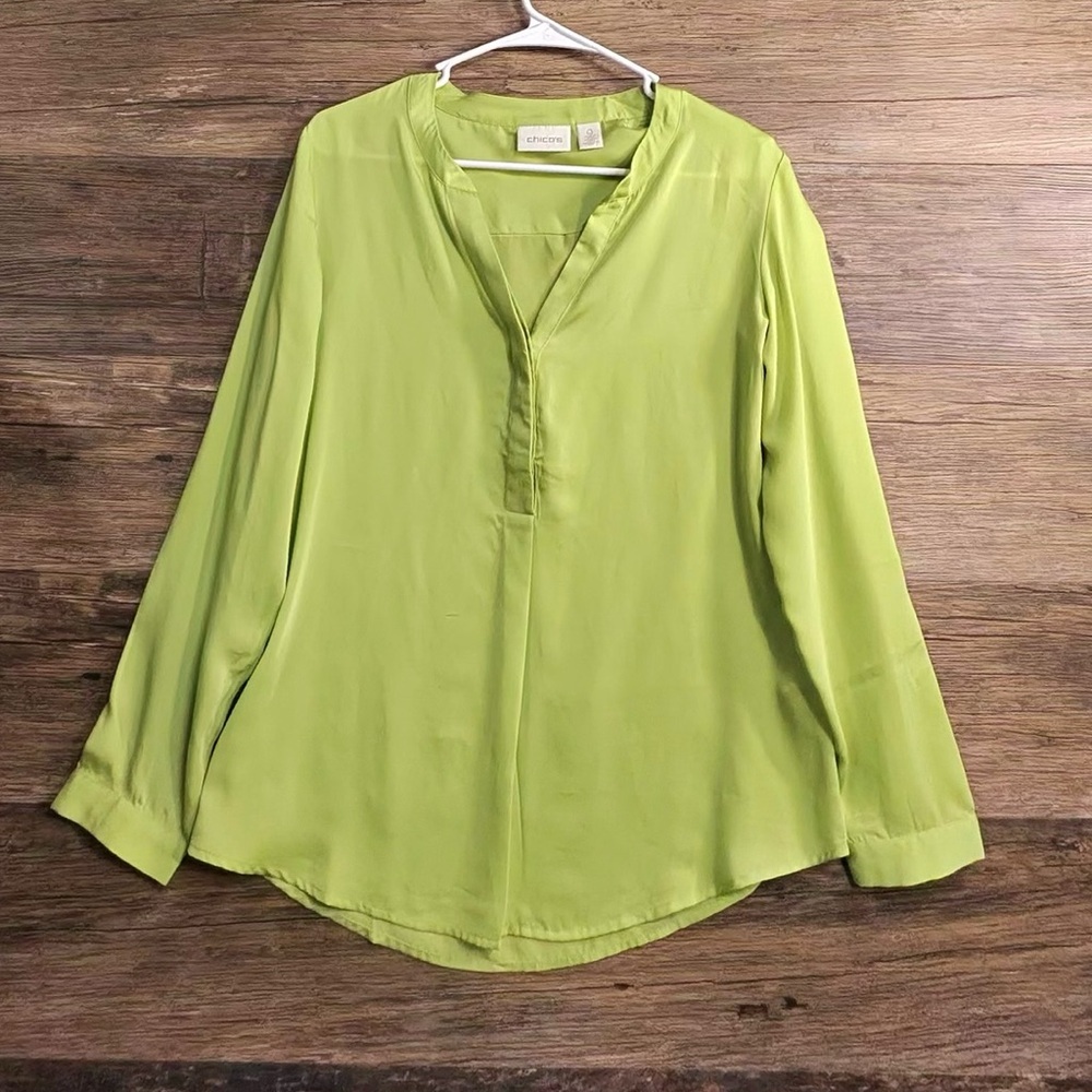Chico's Lime Green Blouse‎